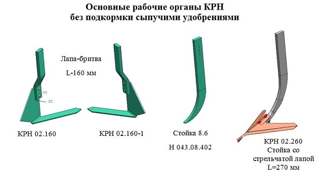 Культиватор для обработки высокостебельных культур КРН (с сыпучими удобрениями)